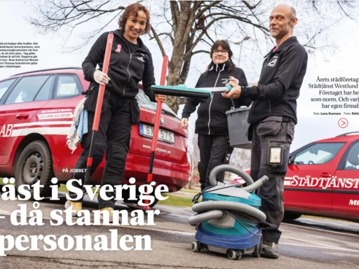 Reportage om oss i senaste Fastighets folket